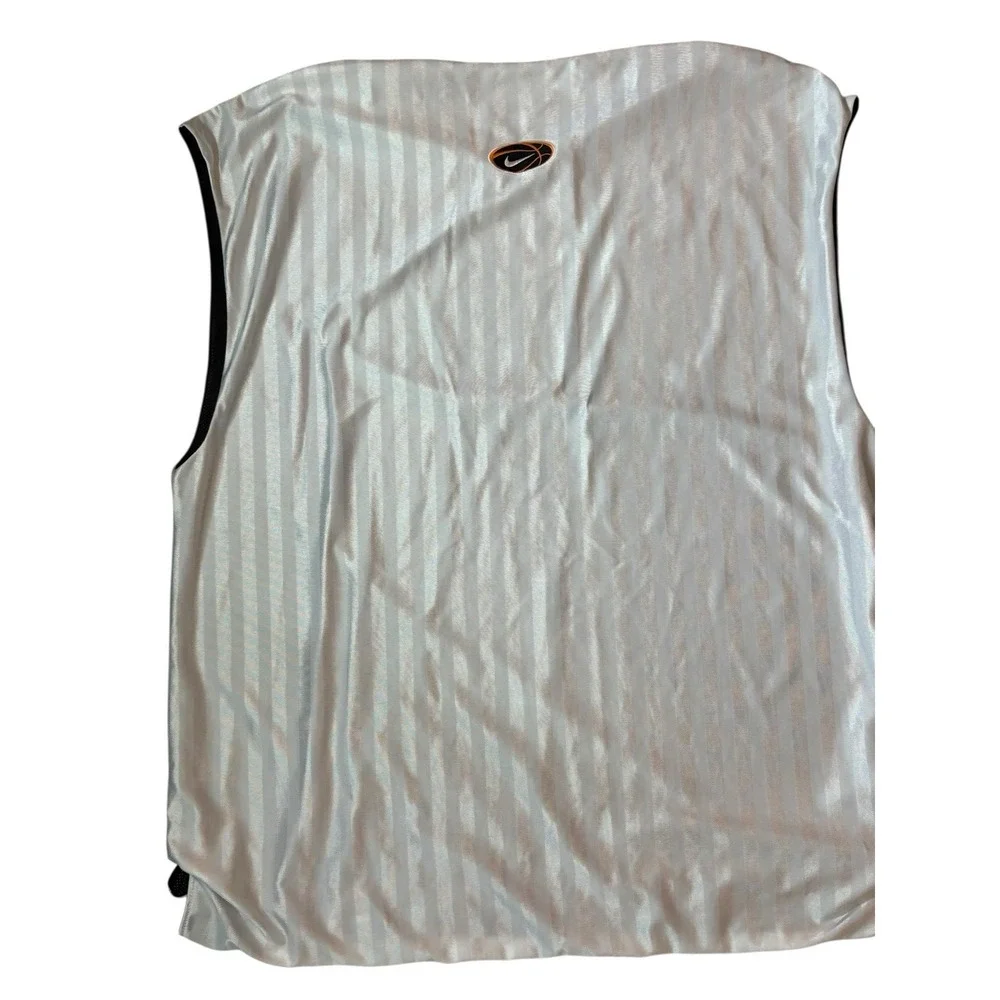 VTG Nike Reversible Mesh Jersey Tank Men XXL‎ White Black Basketball Swoosh 90s